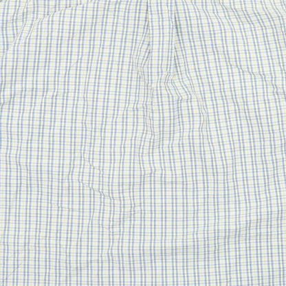 Zantos Mens Multicoloured Check   Button-Up Size M