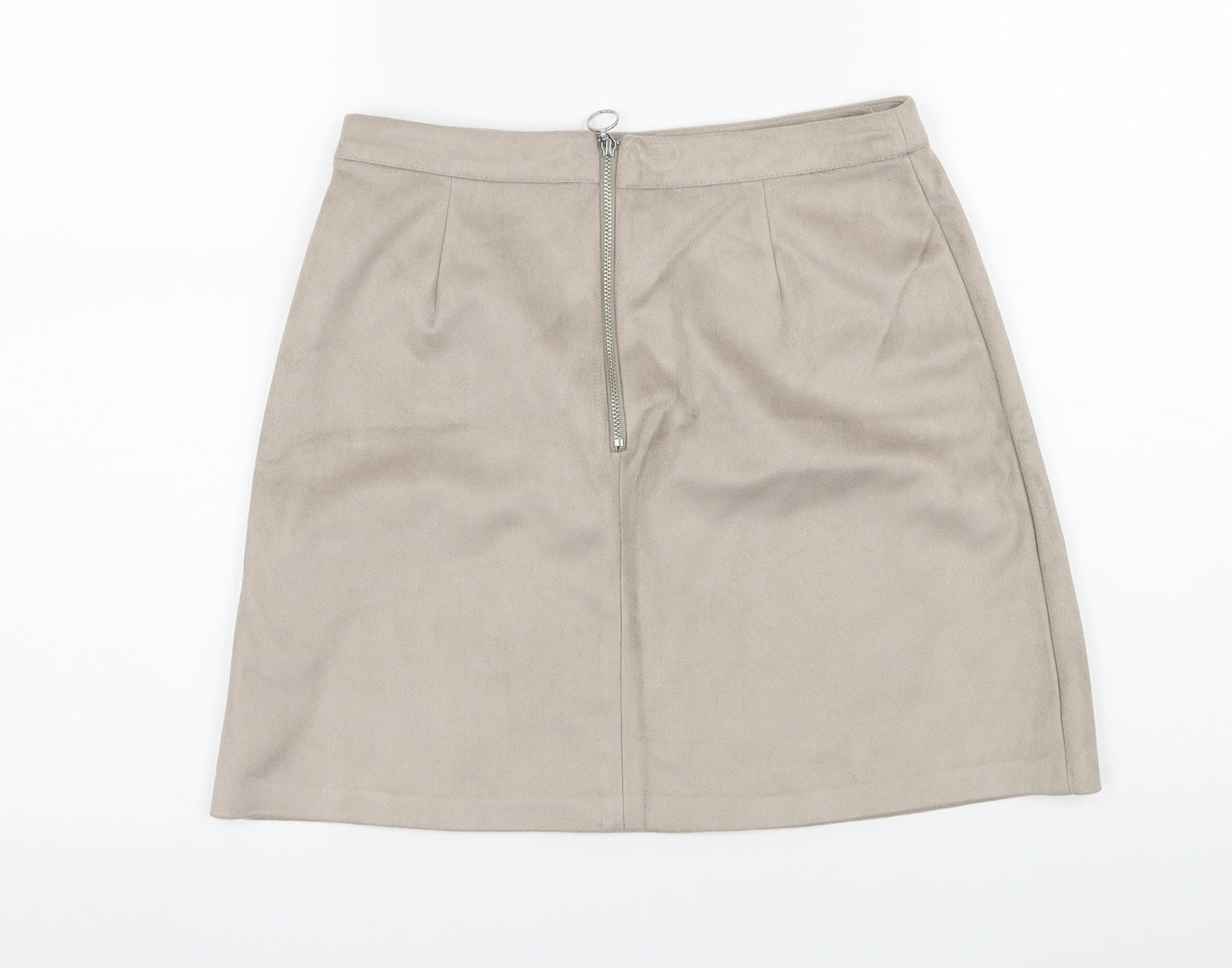 Primark Womens Brown  Velour A-Line Skirt Size 8