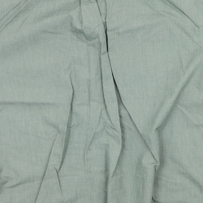 Mens UK Size M Easy Green  Button-Up Short Sleeve Casual Shirt