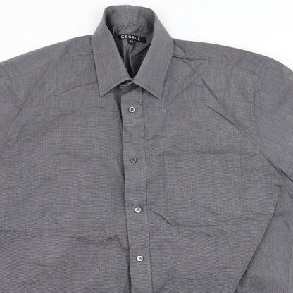 George Mens Grey    Button-Up Size 15.5