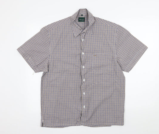 Wolsey Mens Blue Check   Button-Up Size M