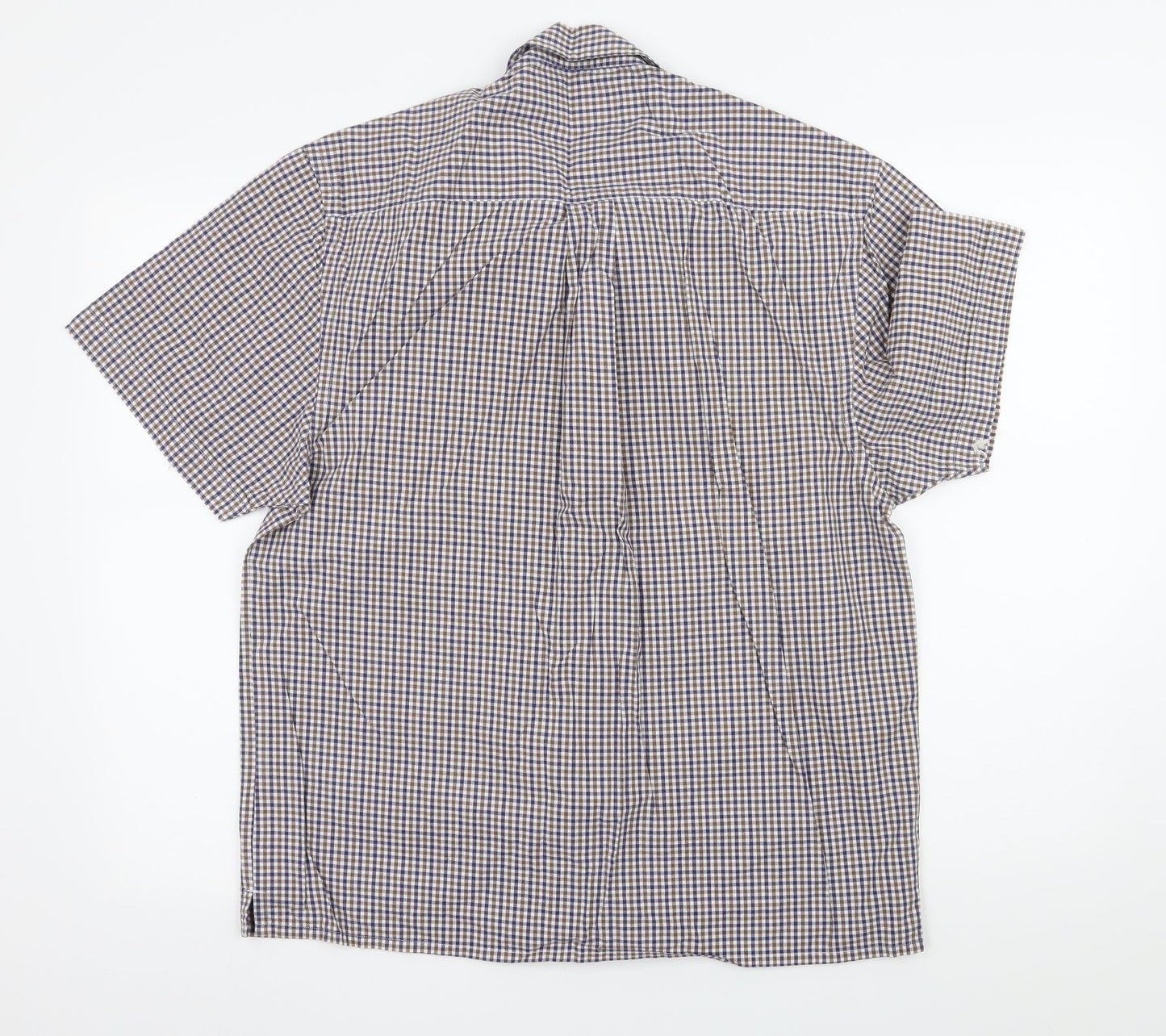 Wolsey Mens Blue Check   Button-Up Size M