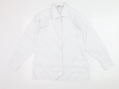 Mens UK Size S Trutex White  Button-Up Long Sleeve Casual Shirt