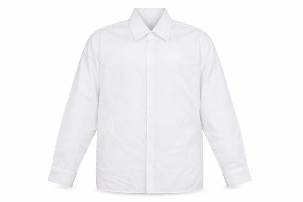 Mens UK Size S Trutex White  Button-Up Long Sleeve Casual Shirt