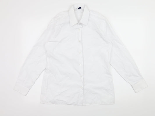 Trutex Mens White    Button-Up Size S