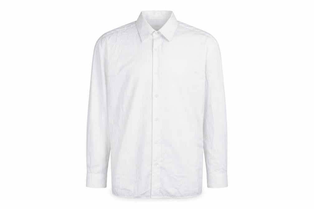 Mens UK Size S Trutex White  Button-Up Long Sleeve Casual Shirt