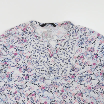 Womens UK Size 10 Bonmarché White Basic Blouse