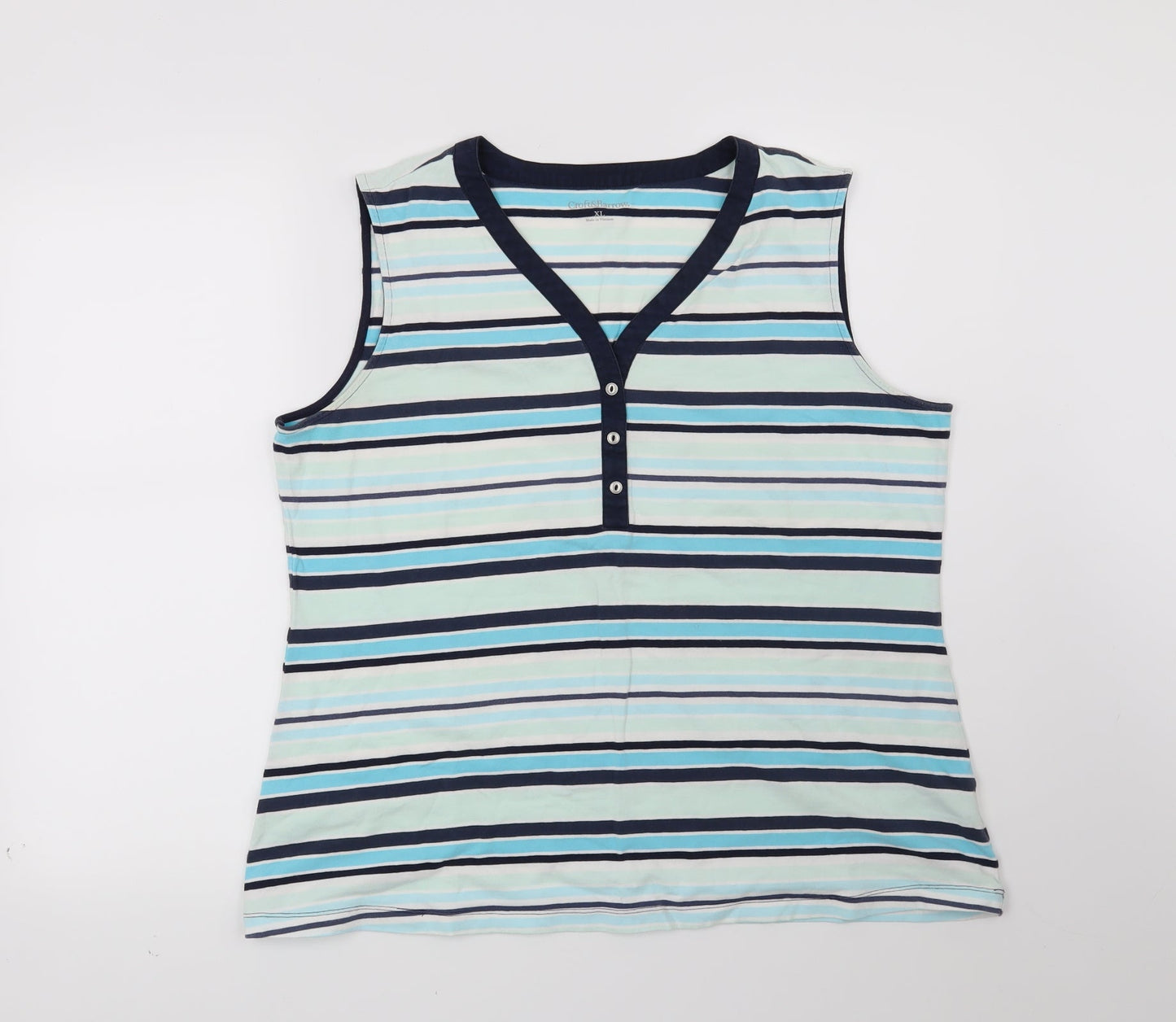 Womens UK Size XL Croft & Barrow Blue Basic Blouse