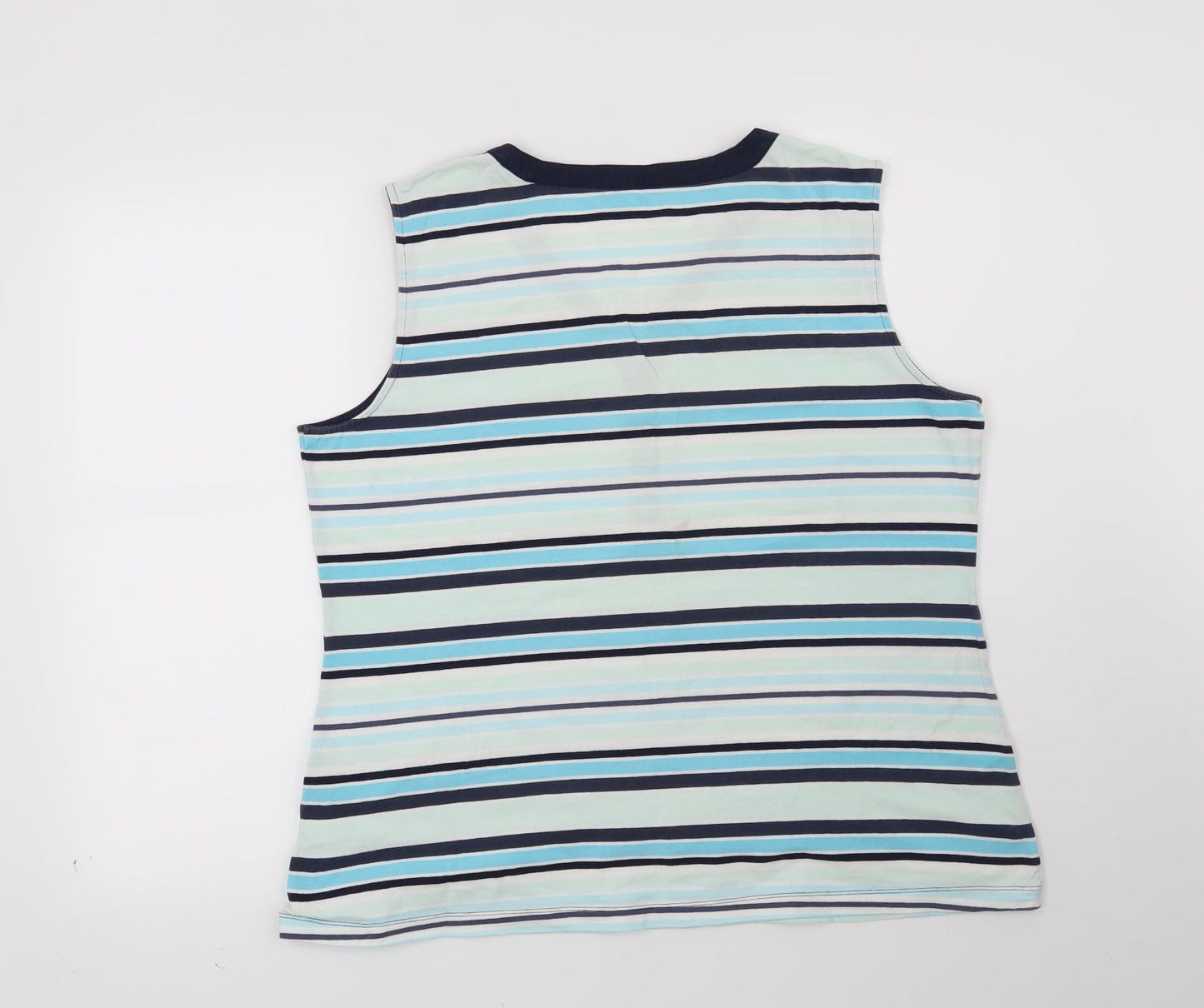 Womens UK Size XL Croft & Barrow Blue Basic Blouse