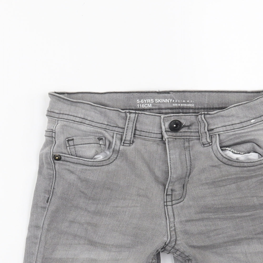 Denim CO Boys Grey   Biker Shorts Size 5-6 Years
