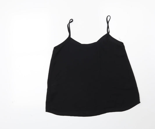 Womens UK Size 12 New Look Black Basic Blouse