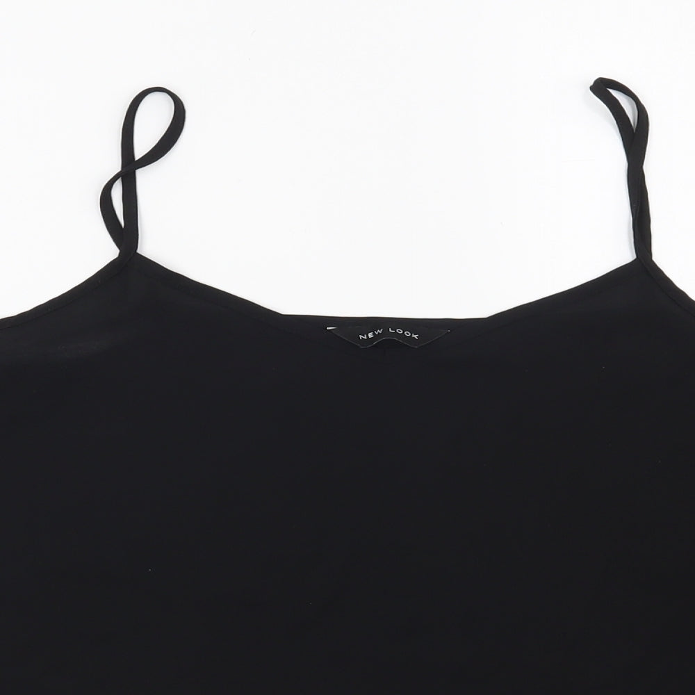 Womens UK Size 12 New Look Black Basic Blouse