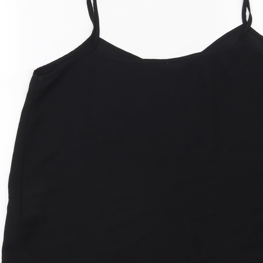 Womens UK Size 12 New Look Black Basic Blouse