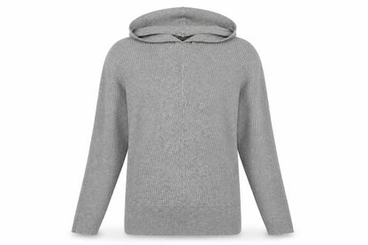 F&F Womens Grey Striped  Pullover Hoodie Size 12