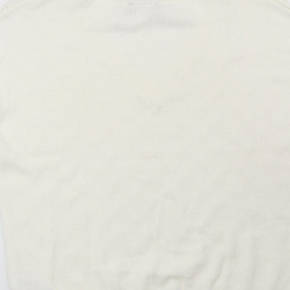 F&F Womens White   Pullover Jumper Size 12