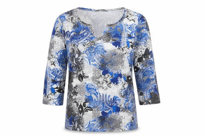 Womens UK Size S Bonmarché Blue Basic Blouse