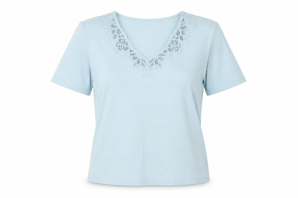 Womens UK Size 10 Preworn Blue Basic Blouse