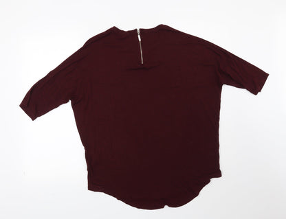 Peacocks Womens Red   Basic Blouse Size 12