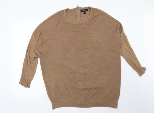 Atmosphere Womens Brown Striped  Pullover Jumper Size 14