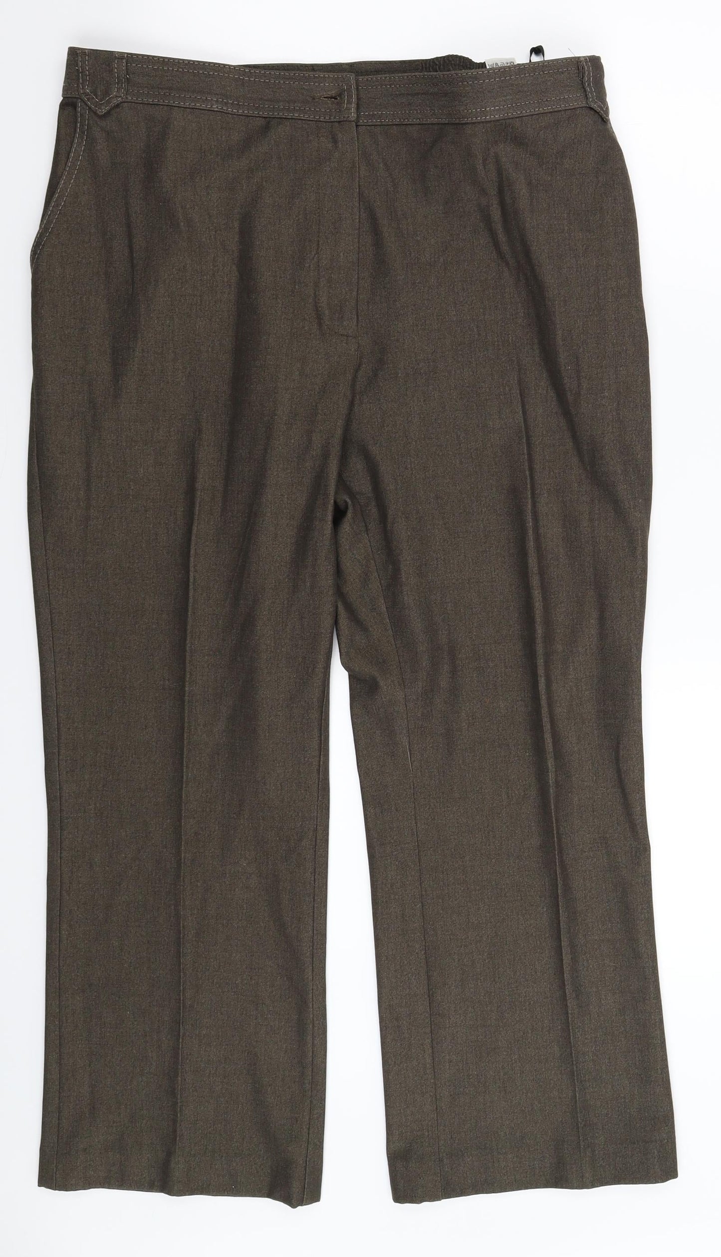 Womens UK Size 16 Marks and Spencer Regular Fit  Grey Trousers