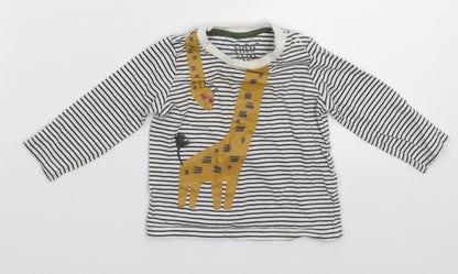 F&F Baby Multicoloured Striped  Basic T-Shirt Size 3-6 Months