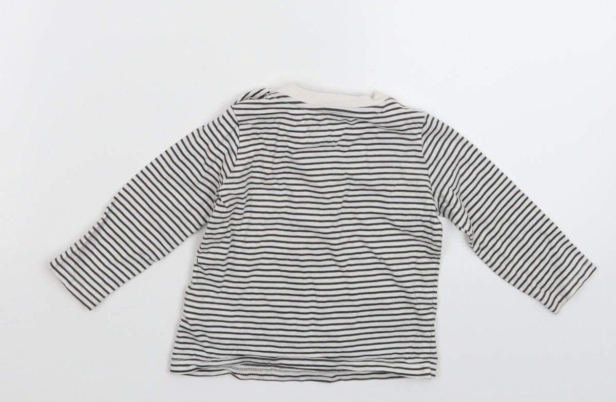 F&F Baby Multicoloured Striped  Basic T-Shirt Size 3-6 Months