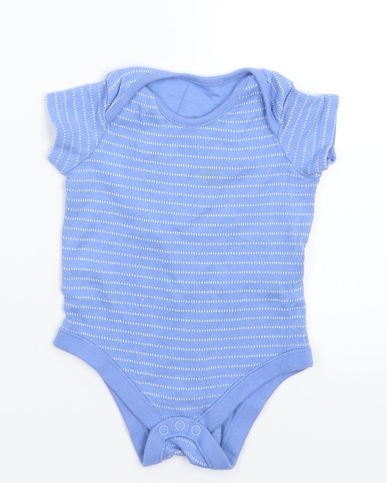 F&F Baby Blue Striped  Babygrow One-Piece Size 6-9 Months