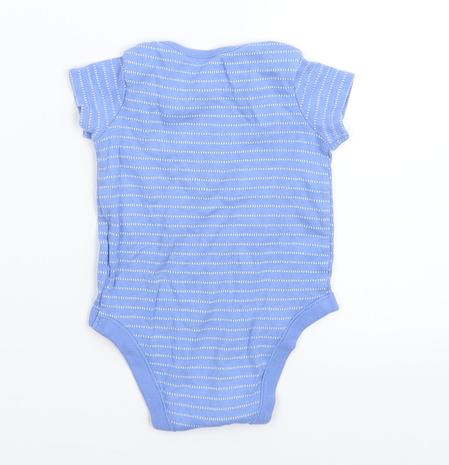 F&F Baby Blue Striped  Babygrow One-Piece Size 6-9 Months
