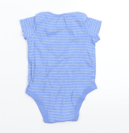 F&F Baby Blue Striped  Babygrow One-Piece Size 6-9 Months