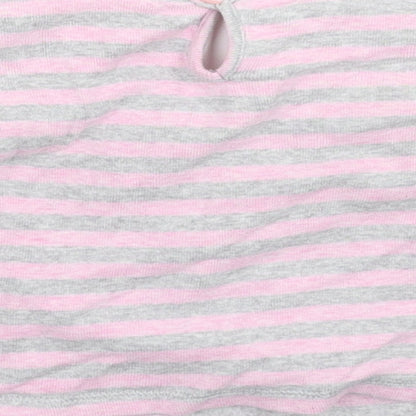 Next Girls Multicoloured Striped  Pullover Jumper Size 3-6 Months