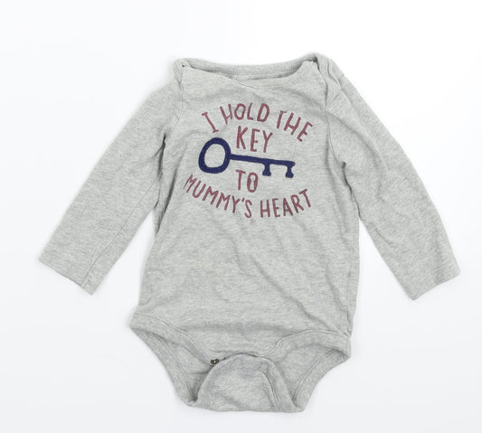 Gap Baby Grey   Babygrow One-Piece Size 9-12 Months