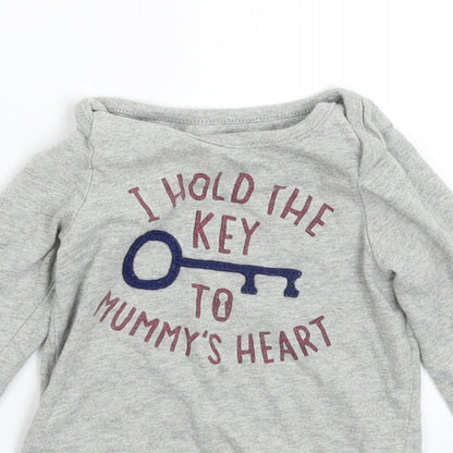 Gap Baby Grey   Babygrow One-Piece Size 9-12 Months
