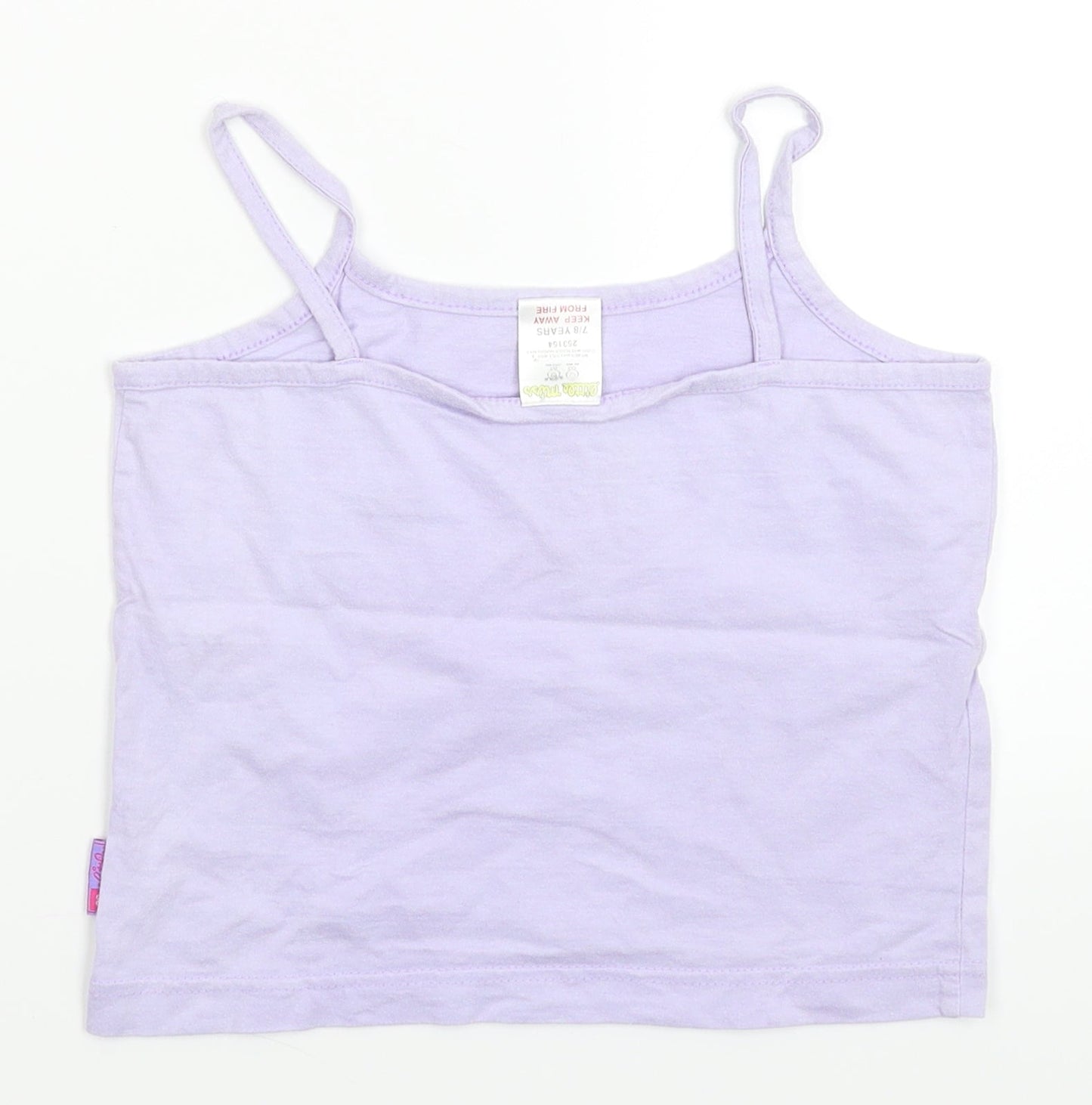 Little Miss Girls Purple   Basic Tank Size 7-8 Years