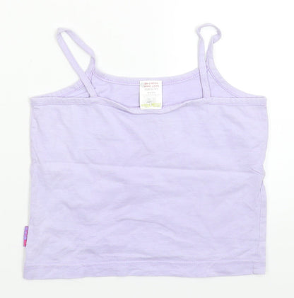 Little Miss Girls Purple   Basic Tank Size 7-8 Years