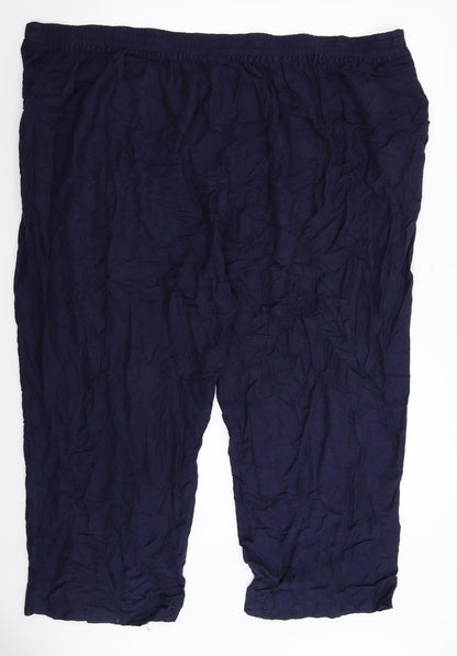 Womens UK Size 50 in Label Be Regular Fit  Blue Trousers