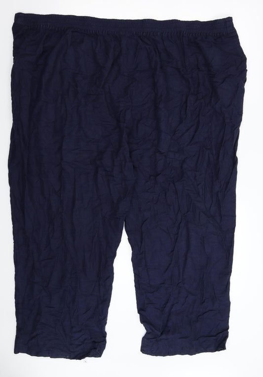 Womens UK Size 50 in Label Be Regular Fit  Blue Trousers