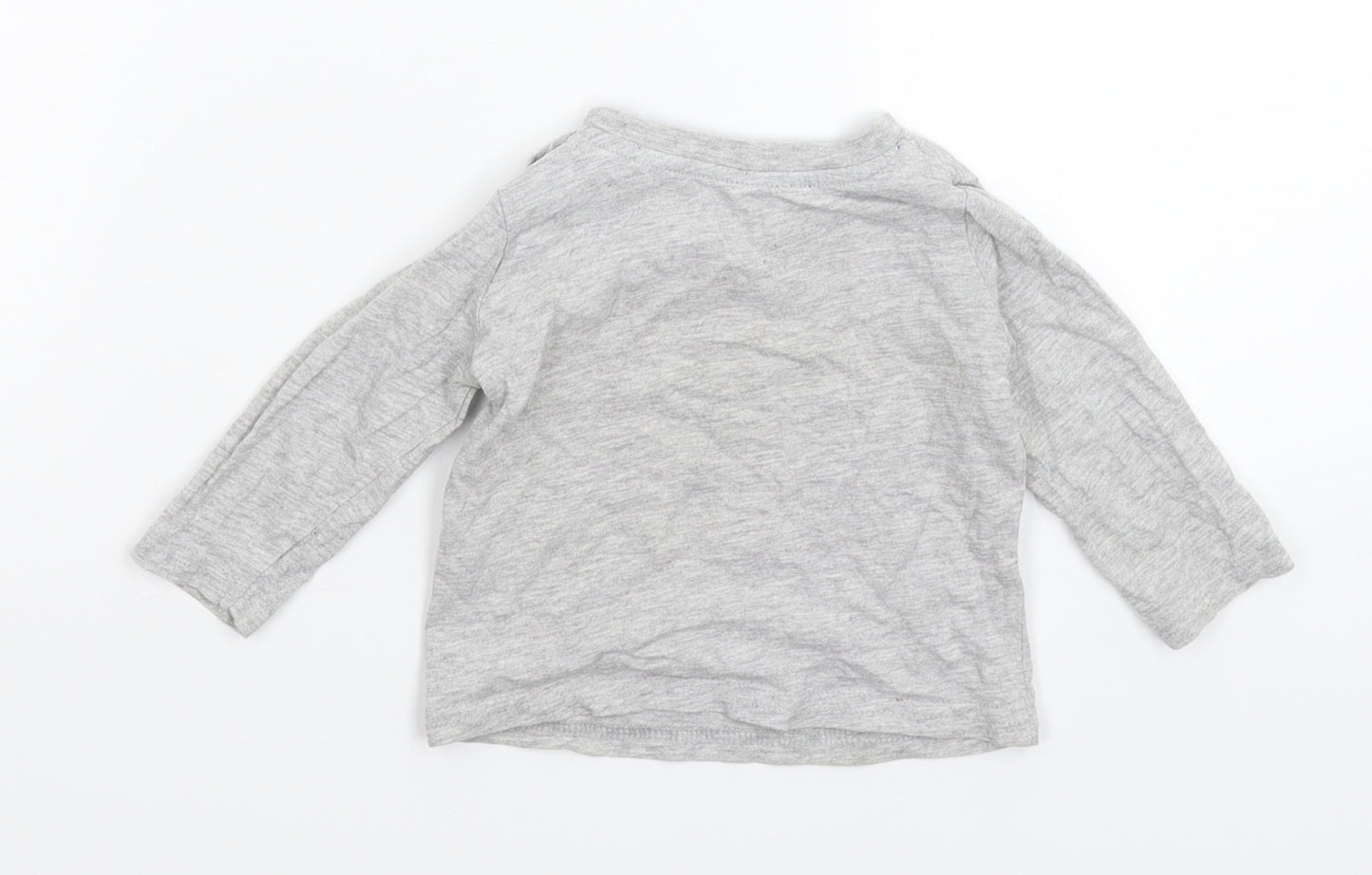 Primark Baby Grey   Basic T-Shirt Size 6-9 Months