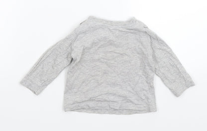 Primark Baby Grey   Basic T-Shirt Size 6-9 Months