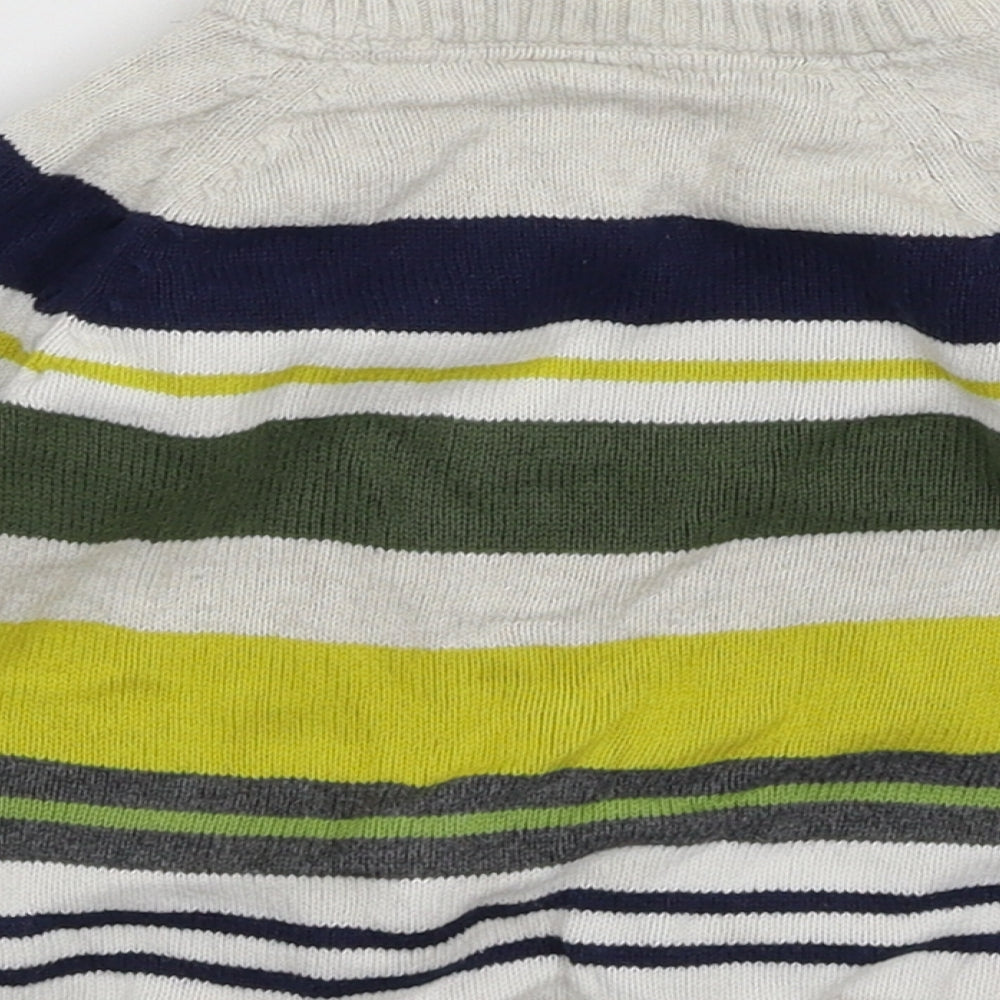 H&M Baby Multicoloured Striped Knit Pullover Jumper Size 6-9 Months