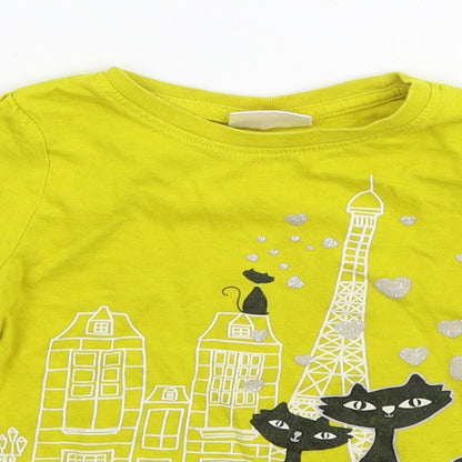 So Cute Girls Yellow   Basic T-Shirt Size 2-3 Years