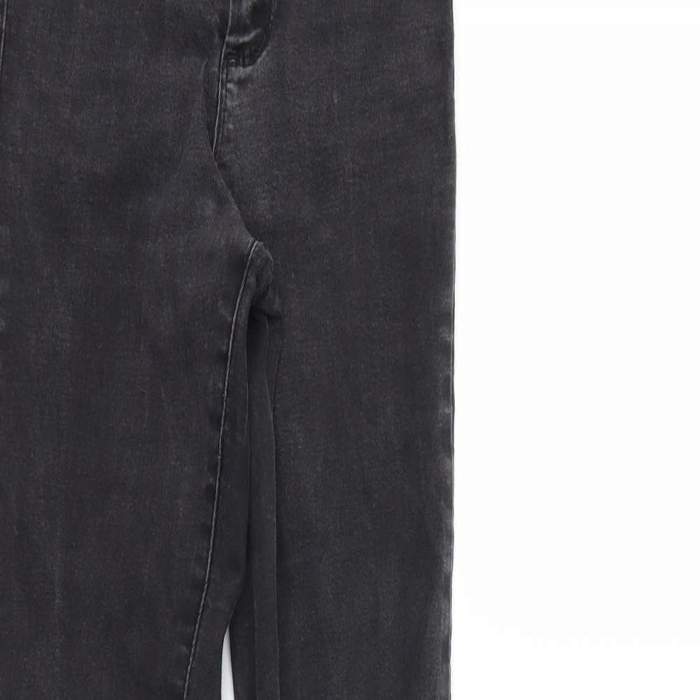 Womens UK Size 8 DenimCo Regular Fit Skinny Black Jeans