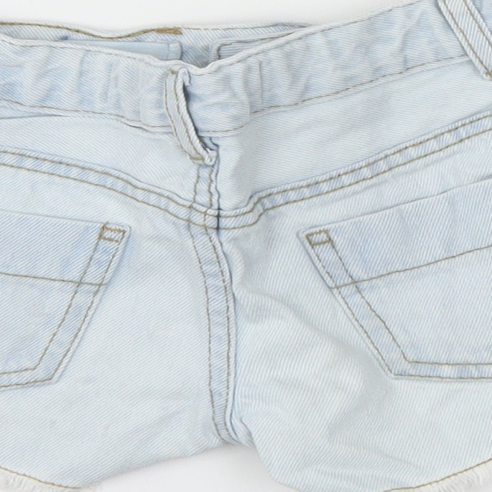DenimCo Girls Blue  Denim Hot Pants Shorts Size 7-8 Years