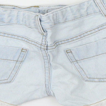 DenimCo Girls Blue  Denim Hot Pants Shorts Size 7-8 Years