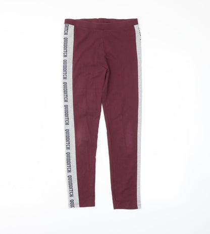 George Girls Red   Pedal Pusher Trousers Size 10-11 Years