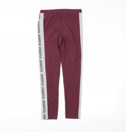 George Girls Red   Pedal Pusher Trousers Size 10-11 Years