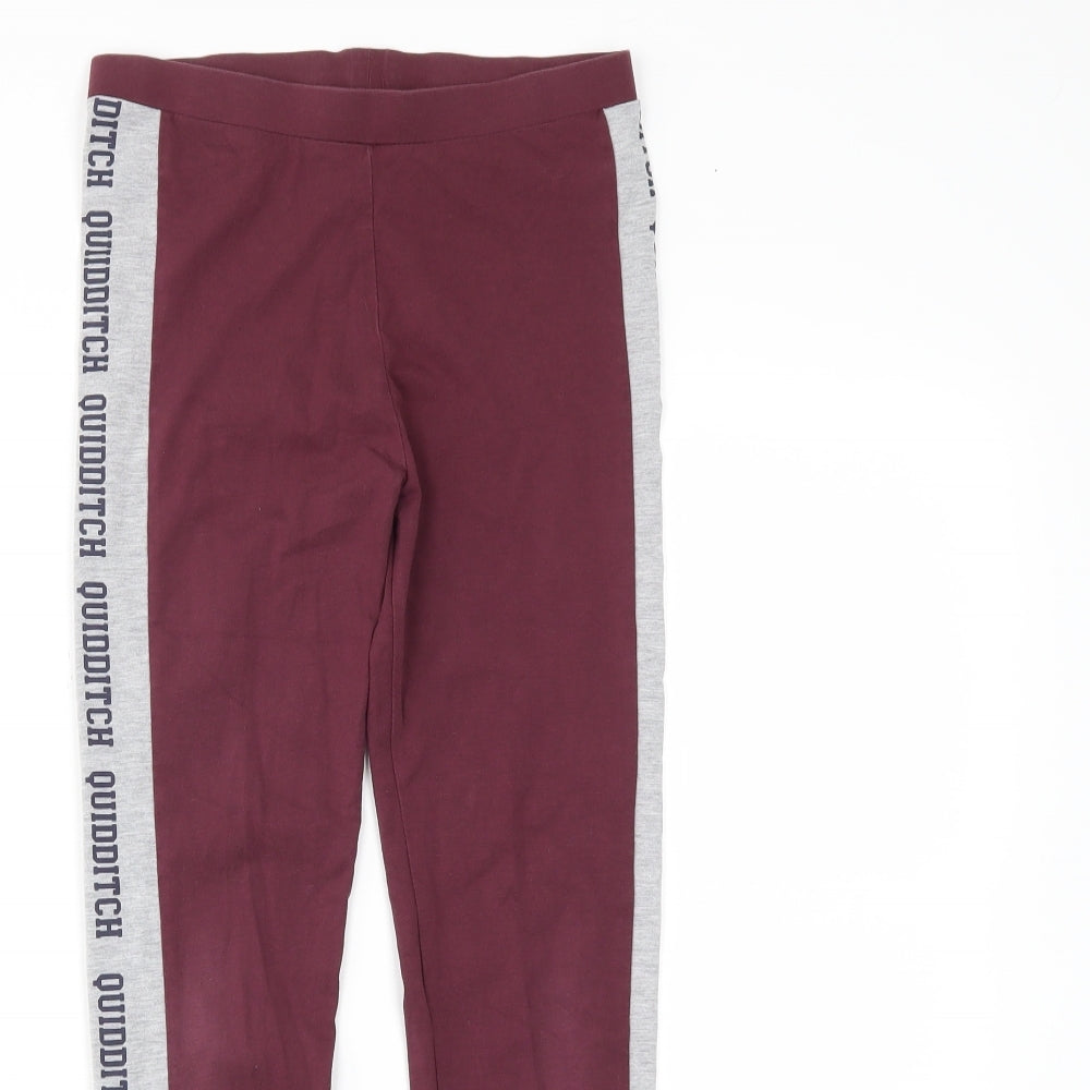 George Girls Red   Pedal Pusher Trousers Size 10-11 Years