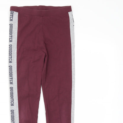 George Girls Red   Pedal Pusher Trousers Size 10-11 Years