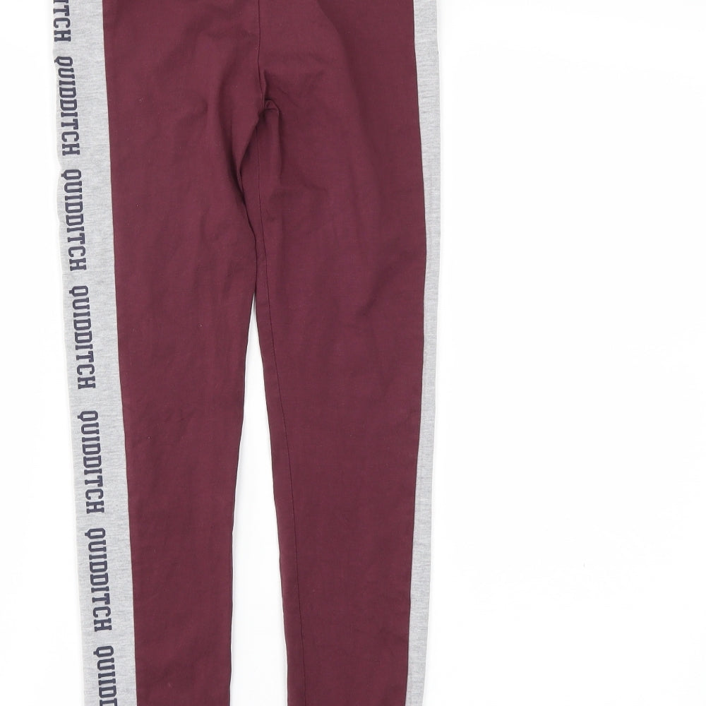 George Girls Red   Pedal Pusher Trousers Size 10-11 Years