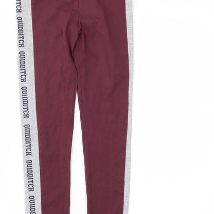 George Girls Red   Pedal Pusher Trousers Size 10-11 Years