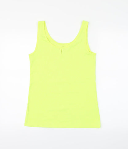 F&F Womens Yellow   Basic Tank Size 14